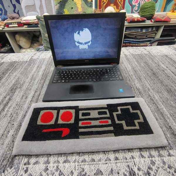 Retro Controller Black Keyboard Rug