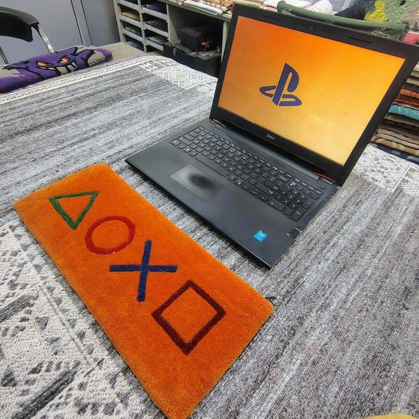 PlayStation Orange Keyboard Rug