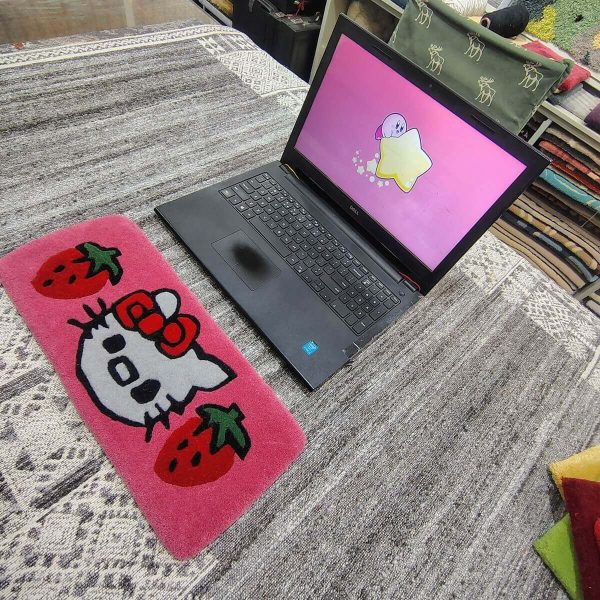 Hello Kitty Pink Keyboard Rug