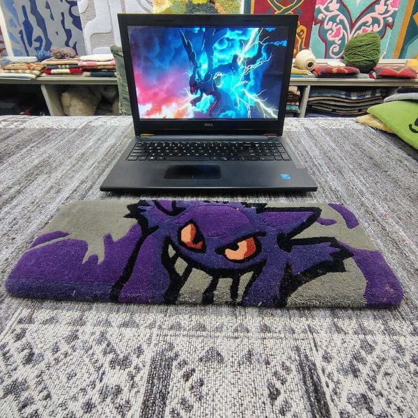Gengar Purple Keyboard Rug
