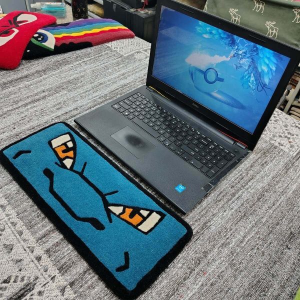 Blastoise Blue Keyboard Rug