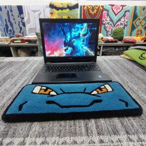 Blastoise Blue Keyboard Rug - close up