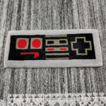 Retro Controller Black Keyboard Rug