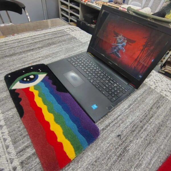 Rainbow Eye Multicolour Keyboard Rug