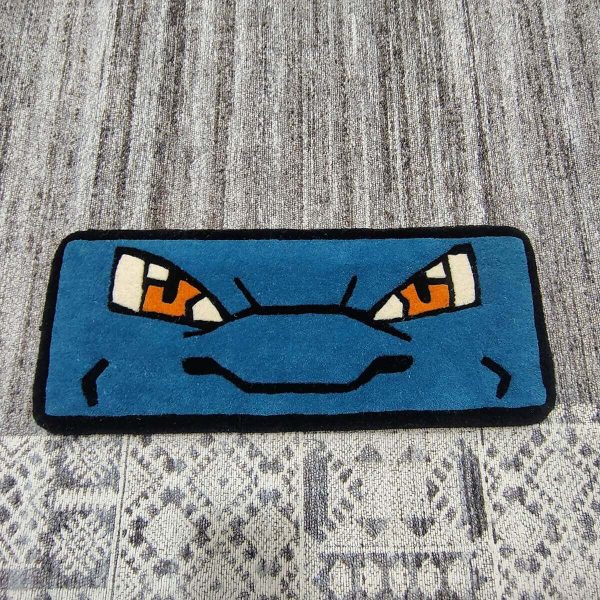 Blastoise Blue Keyboard Rug