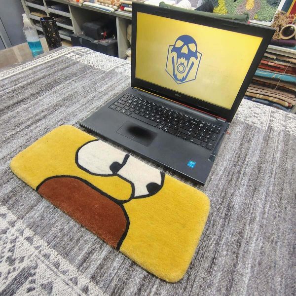 Homer Simpson Yellow Keyboard Rug
