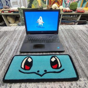 Squirtle Keyboard Rug - close up