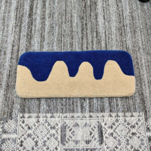 Wave Blue Keyboard Rug